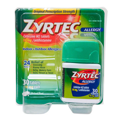 Picture of Zyrtec 10mg tablets 30 ct.