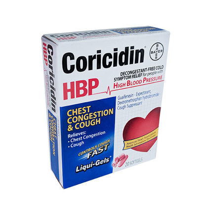 Picture of Coricidin HBP liqui-gels 20 ct.