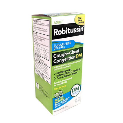 Picture of Robitussin cough and chest sugar free 4 fl. oz.