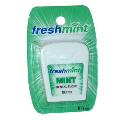 Picture of Freshmint wax mint dental floss 100 yds.