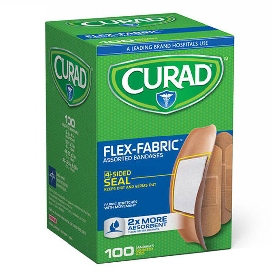Picture of Curad flexible assorted bandages 100 ct.