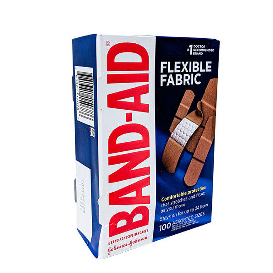 Picture of Band-Aid flexible fabric assorted bandages 100 ct.