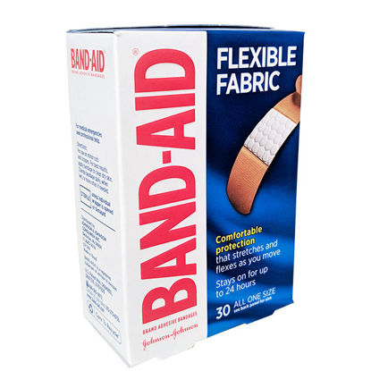 Picture of Band-Aid flexible fabric bandages 3/4 in. x 3 in. 30 ct.