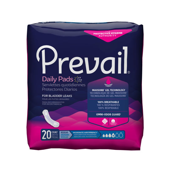 Picture of Prevail bladder control pads moderate 20 ct.