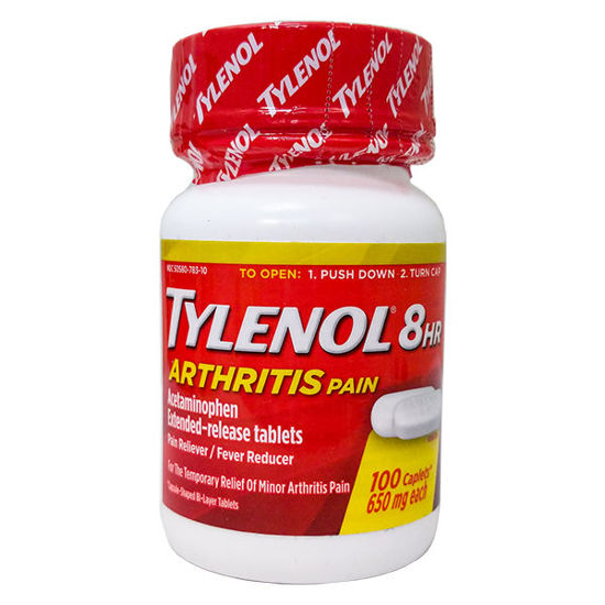 Picture of Tylenol 8 hour arthritis 650mg 100 ct.