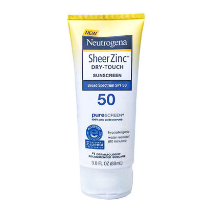 Picture of Neutrogena sheer zinc sunscreen 50 SPF 3 oz.
