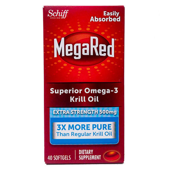 Picture of Mega red omega 3 krill oil 500 mg 40 ct.