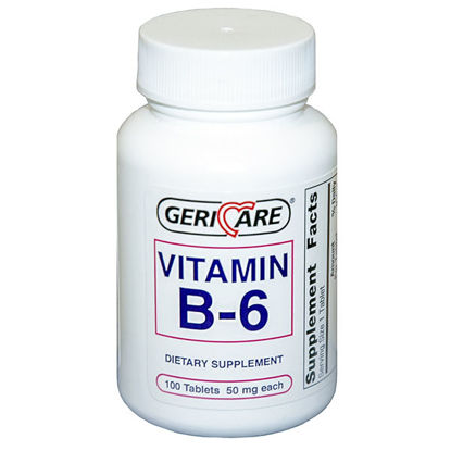 Picture of Vitamin B-6 50mg tablets 100 ct.