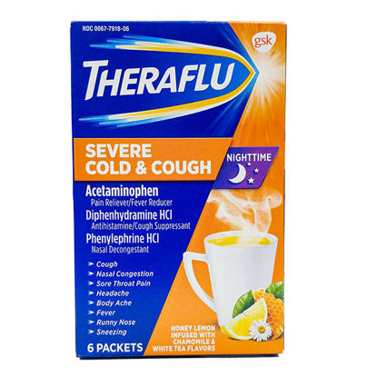 Picture of Theraflu nighttime severe cough & cold 6 ct.