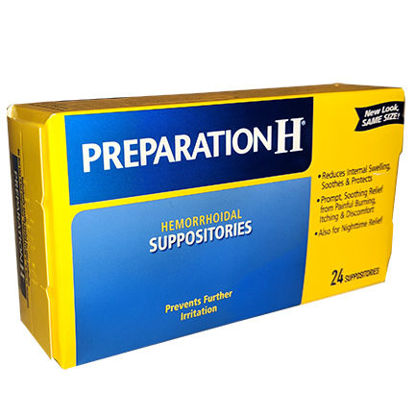 Picture of Preparation H suppositories 24 ct.
