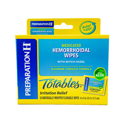 Picture of Preparation H totable wipes 10 ct.