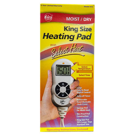 Picture of Select heat heating pad king size 12 in. x 24 in.